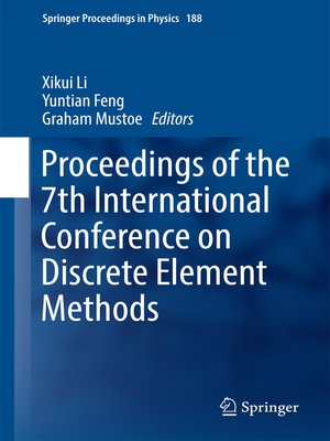 cover image of Proceedings of the 7th International Conference on Discrete Element Methods